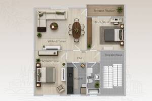 Kapitalanlage in Oldenburg - Kreyenbrück | vermietete 3-Zimmerwohnung mit entwicklungspotential. – 26133 Oldenburg – Vorschaubild 8