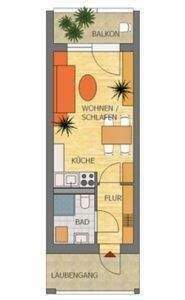 möbliertes Single-Appartement im Schützhaus
