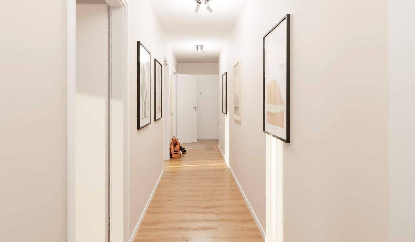 3-Zi.-Wohnung - 3. OG, barrierefrei mit Loggia – Düsseldorf – Vorschaubild 3