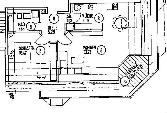 Modern möblierte, sonnige 2-Zimmer-Loftwohnung mit Dachterrasse inkl. NK – München – Vorschaubild 2