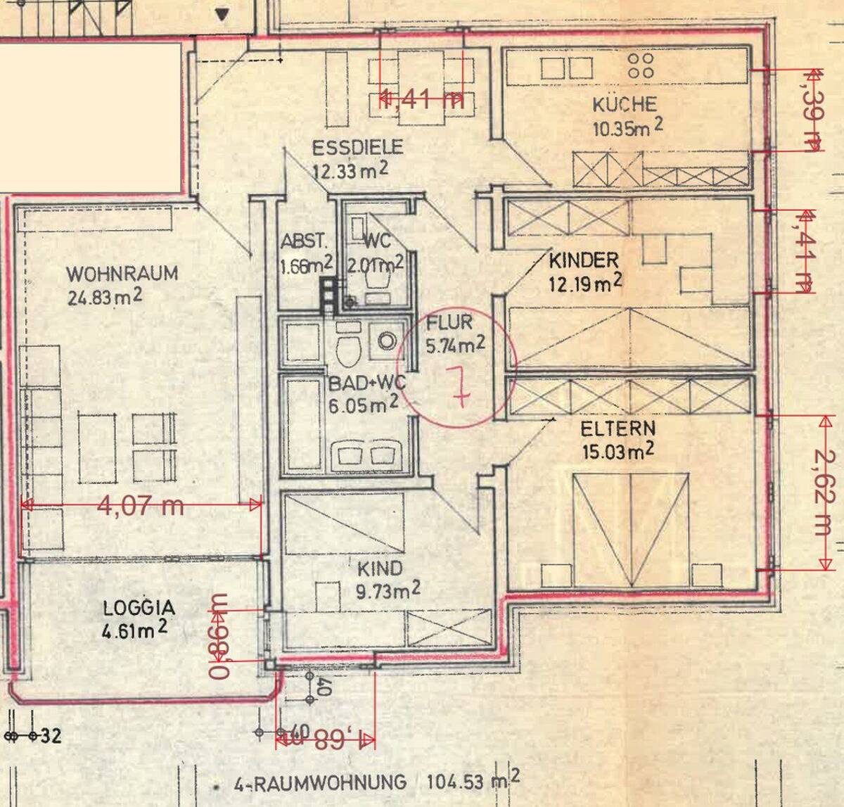 Vorankündigung: Frisch sanierte 4-Zimmer Wohnung in Bürgerfelde – 26121 Oldenburg – Bild 1 von 6