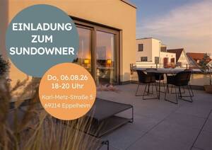 Penthaus mit Sundownerfeeling - inklusive Kühlfunktion für heiße Sommertage. – 69214 Eppelheim – Vorschaubild 1