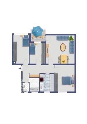SOMMERAKTION* KAPITALANLAGE 4 ZIMMER WOHNUNG IM GRÜNEN GELEGEN! – Seitenhorst 15, 47279 Duisburg – Vorschaubild 2