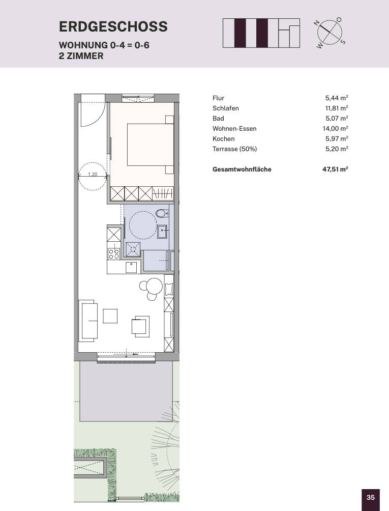 YORCK14 | WE0-4 Helle 2-Zimmer-Wohnung mit Balkon im Regensburger Westen. – Regensburg – Vorschaubild 7