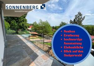 4 Zimmer Wohnung NEUBAU Erstbezug mit Blick auf den Steigerwald