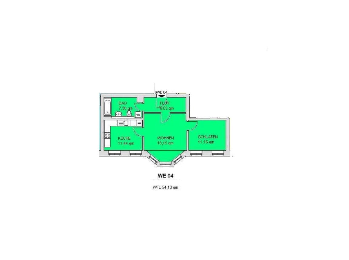 vermietete Wohnung mit Pkw-Stellplatz als Kapitalanlage – Leipzig – Vorschaubild 2