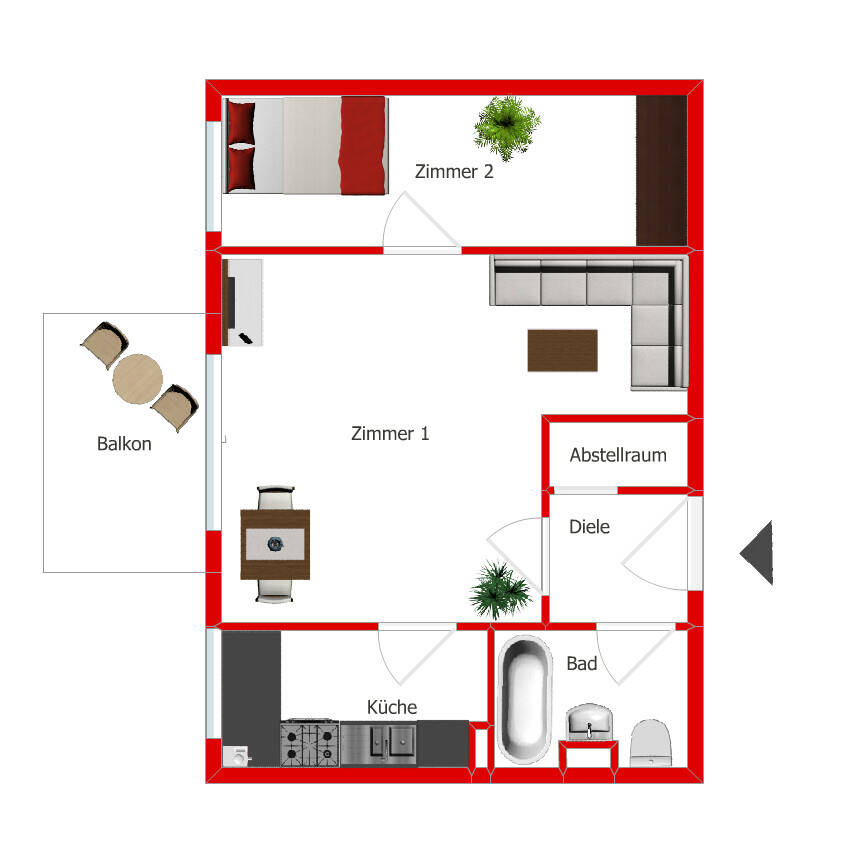 Kapitalanleger aufgepasst! Charmante 2-Zimmer-Wohnung mit Balkon – Potsdam – Vorschaubild 8