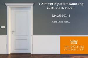 1-Zimmer-Eigentumswohnung in Barmbek-Nord...