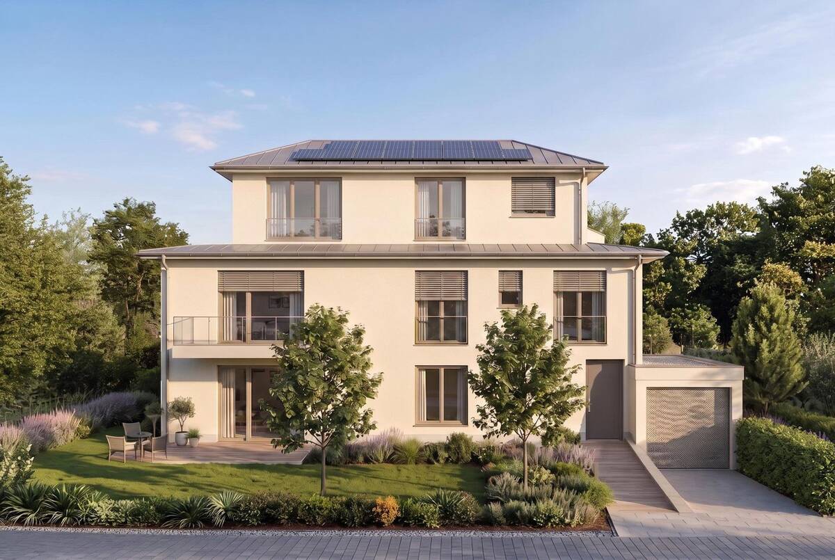 Neubau: Luxuriöse 4-Zimmer Maisonette-Wohnung mit Garten in München Solln – 81477 München – Bild 1 von 6