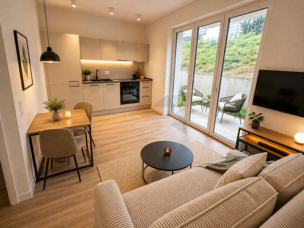Energieeffizientes 1-Raum-Appartement mit Einbauküche & Terrasse in C-Rabenstein – Chemnitz – Vorschaubild 6