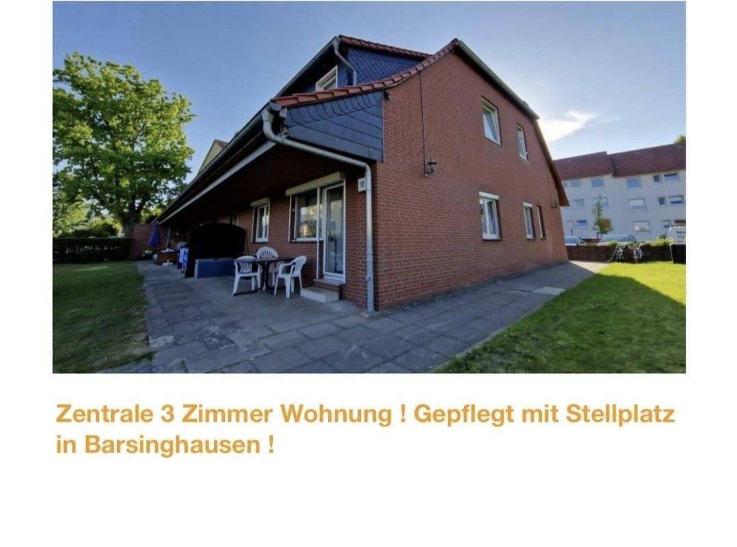 Zentrale 3 Zimmer Eigentumswohnung mit Stellplatz und Terasse/Garten