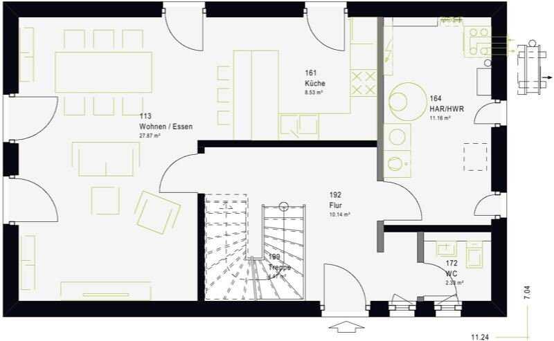 Raus aus der Wohnung, rein ins eigene Haus mit Garten.