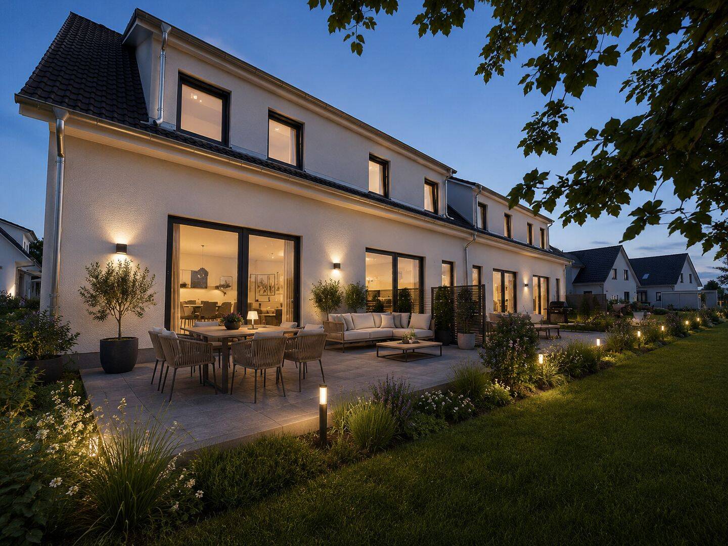 ERSTBEZUG | Moderne Reihenhäuser mit Westterrasse, Carport & Wärmepumpe – Papendorf – Vorschaubild 2