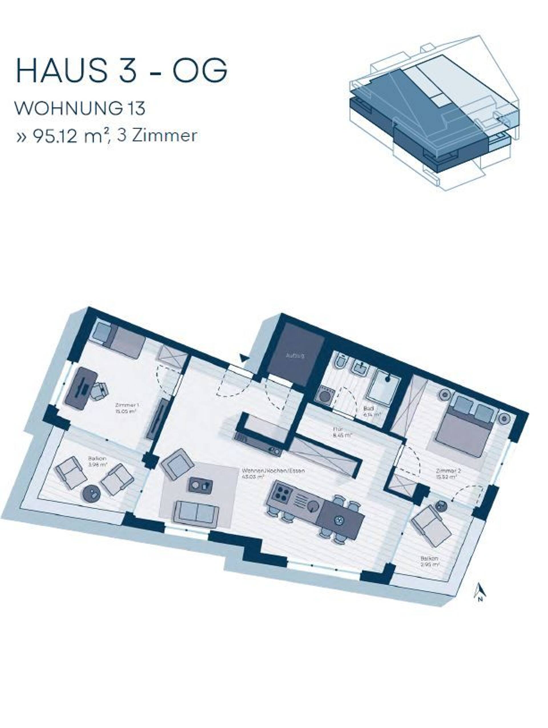 Etagenwohnung in 79111 Freiburg im Breisgau mit 95 m² kaufen