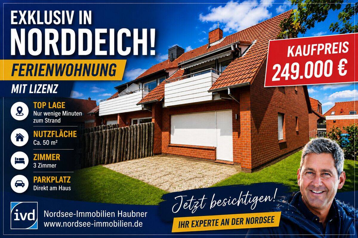Norddeich - Ferienwohnung mit Lizenz