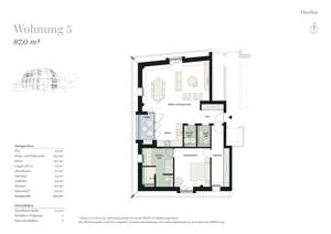 Elegante Dachgeschosswohnung mit sonniger Loggia – 22607 Hamburg – Vorschaubild 8