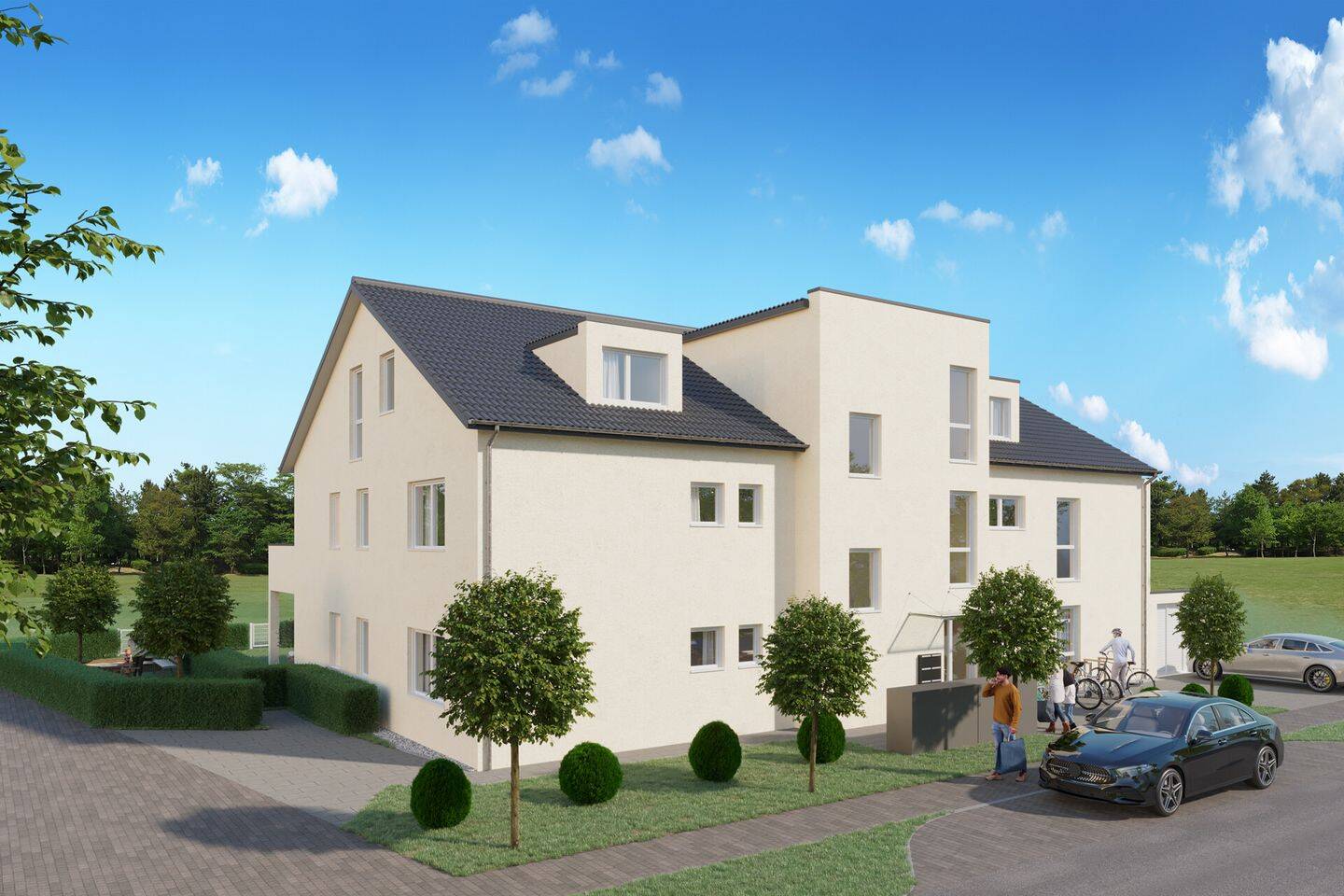 Neubau: Moderne 2-Zimmer-Erdgeschosswohnung mit Terrasse – Ingolstadt – Vorschaubild 2