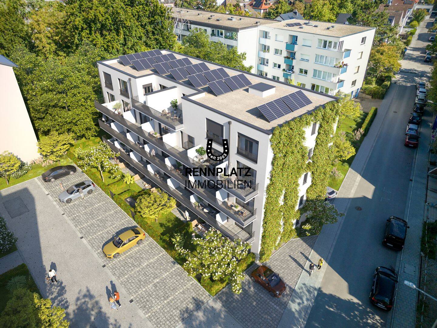 WE0-4 | Stilvolle 2-Zimmer-Wohnung mit Privatgarten in KfW-40-QNG-PLUS Bauweise in Regensburg-West. – Regensburg – Vorschaubild 2