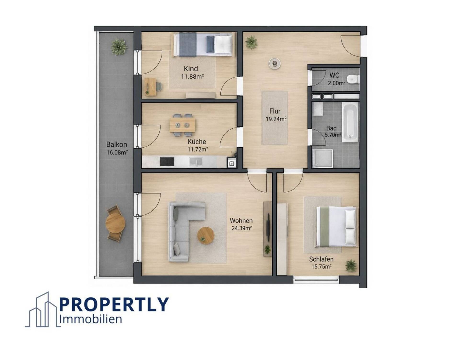 Etagenwohnung in 64832 Babenhausen mit 94,7 m² kaufen