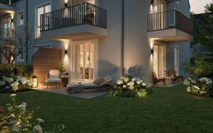 1A in Aubing: Neubau-Gartenwohnung: 3-Zimmer + Souterrain und drei Terrassen – 81249 München – Vorschaubild 2