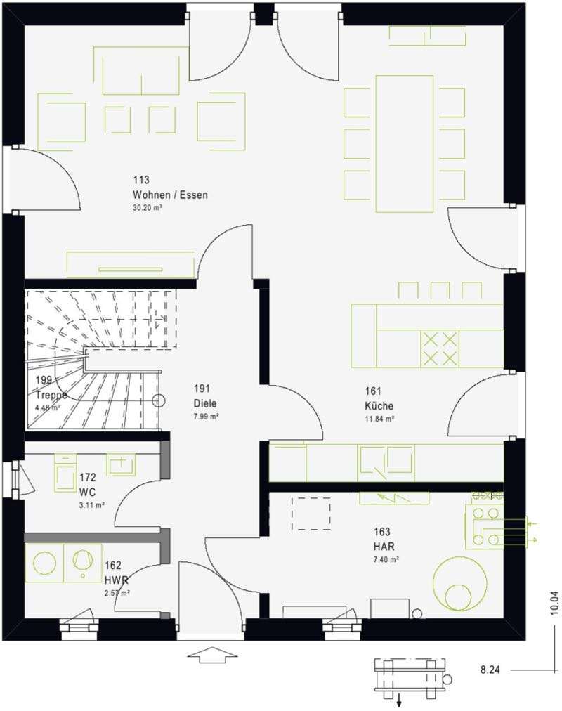 Mit Grundstück ins Eigenheim in Leegebruch 4 Zimmer mit FBH & LWWP 136qm – Leegebruch – Vorschaubild 3