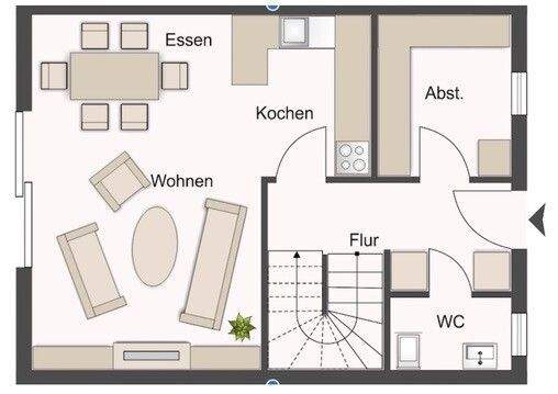 Familienfreundliches Reihenendhaus mit Garten, lichtdurchflutetem Wohnbereich und Spitzboden – Himmelpforten – Vorschaubild 3