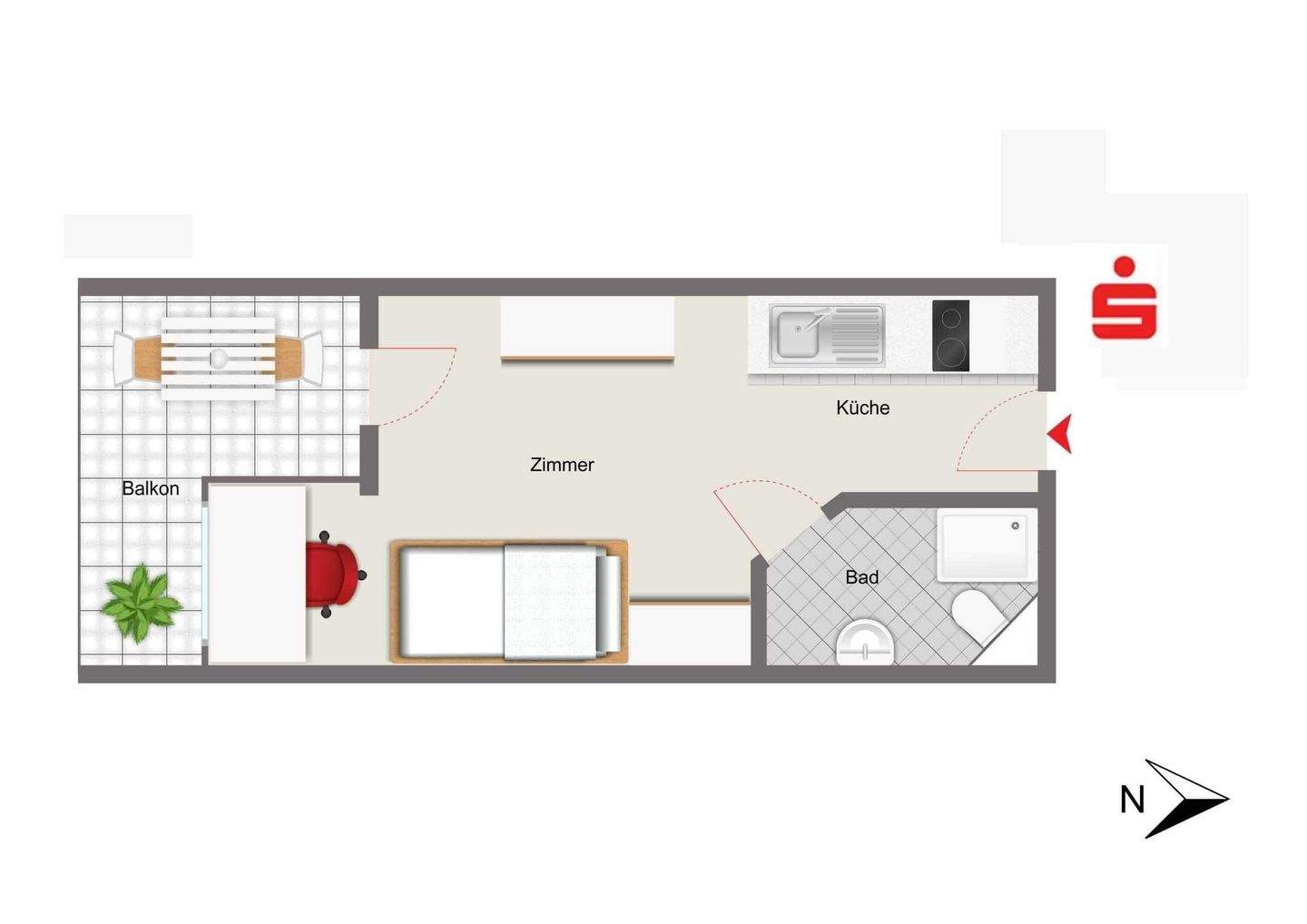 Vermietetes Studentenappartement in Regensburg direkt neben der Universität