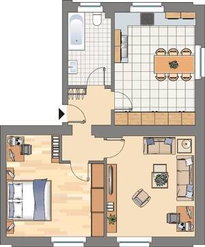 2-Zimmer-Wohnung in Dortmund Kirchlinde – 44379 Dortmund – Vorschaubild 2