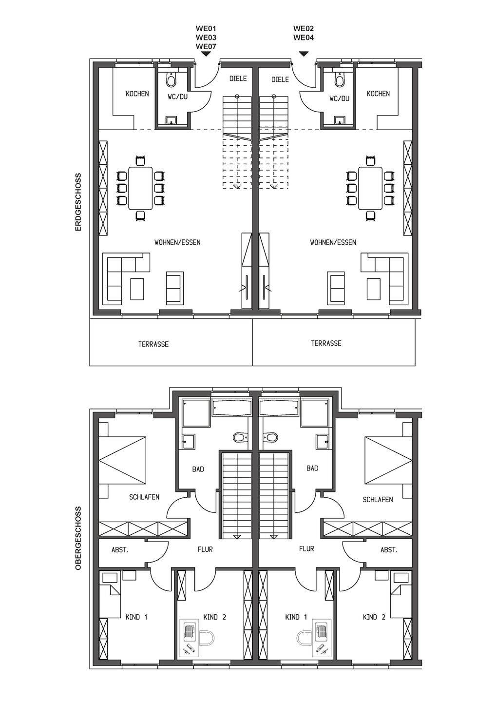 Haus-im-Haus / Ihr Plus: Terrasse und Garten in Südausrichtung – Bochum – Vorschaubild 2