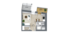 NEUBAU - Wohnung 10 - mit 31qm ein charmantes Raumwunder! – 21077 Hamburg – Vorschaubild 2