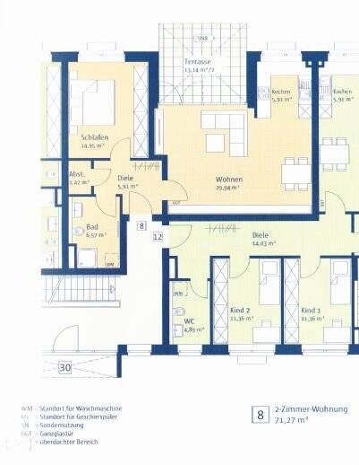 Kirchrode/Seelhorster Garten - Exklusive 2-Zimmerwohnung in Hannover (neuwertig) – Hannover – Vorschaubild 3