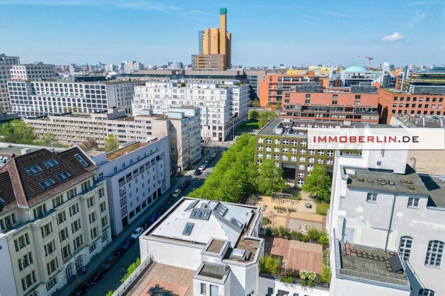 IMMOBERLIN.DE - Sensationelles Penthouse mit Galerie & großer Sonnenterrasse am Potsdamer Platz