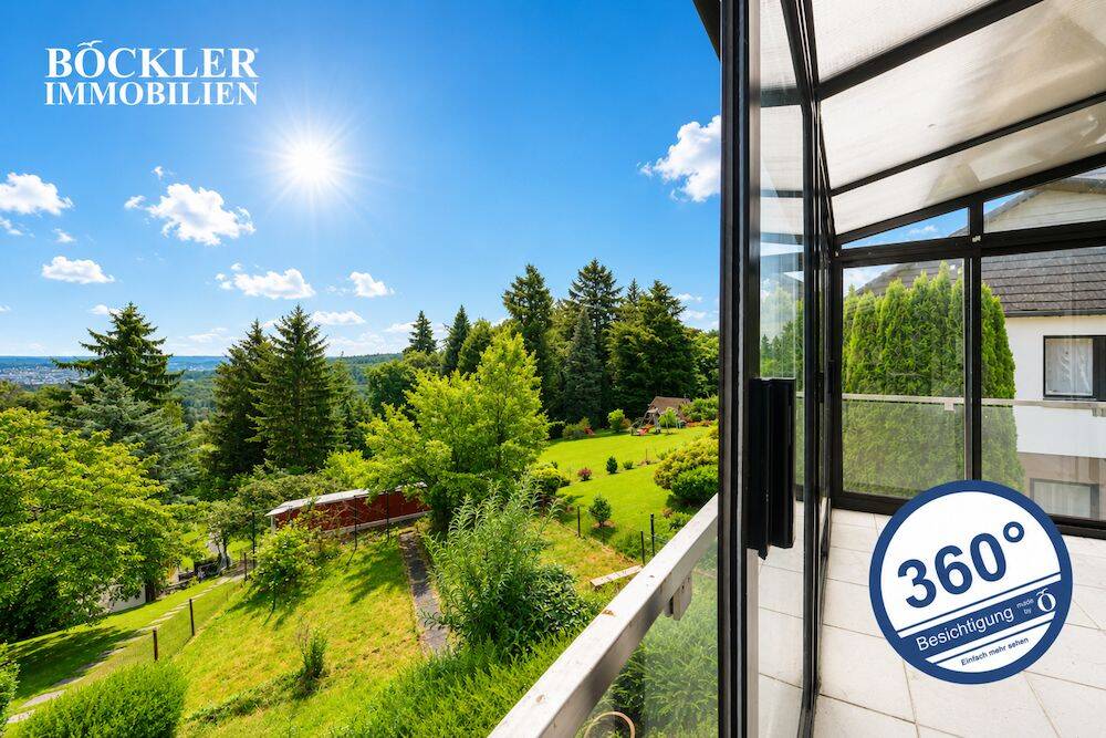 Wohnen mit Wintergarten und unverbautem Panoramablick