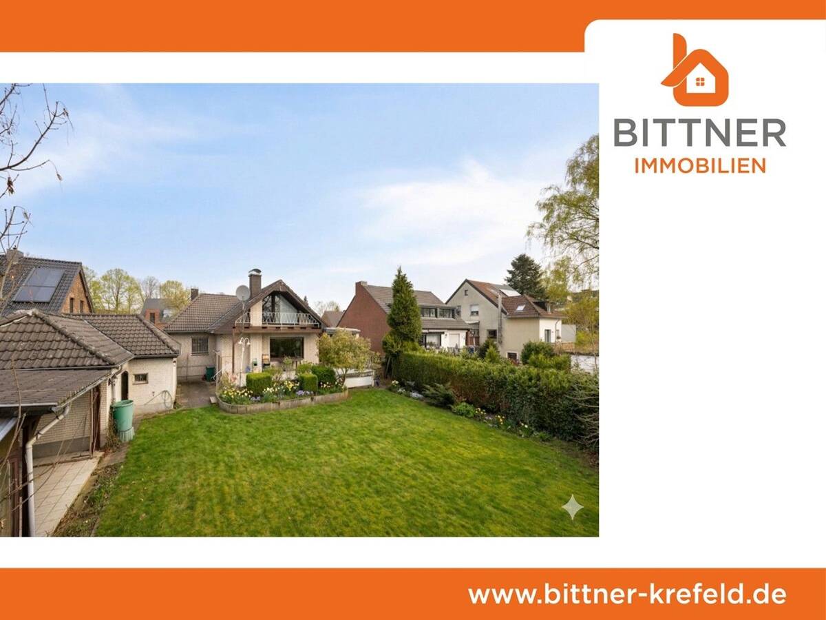 Krefeld 1.074 m² Grundstück mit sanierungsbed. Haus oder Neubau – 47804 Krefeld – Bild 1 von 9