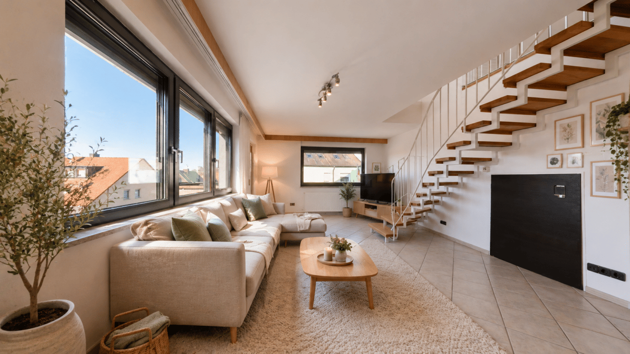 Stilvolle Maisonette-Wohnung mit großzügigem Raumangebot und hohem Wohnkomfort – Nürnberg – Vorschaubild 7