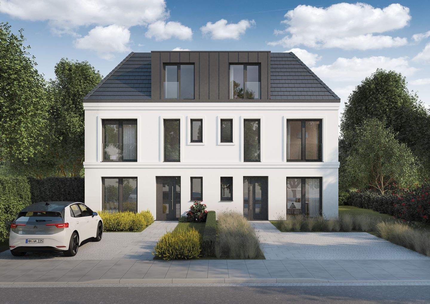 Neubau von 2 Stadtvillenim Verbund in Othmarschen – Hamburg – Vorschaubild 2