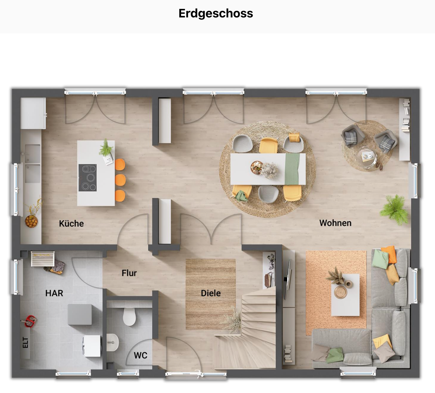 Modernes Town & Country Landhaus 142 – viel Platz, klare Grundrisse, zukunftssichere Technik in Mühldorf bei Stegaurach (Nähe Bamberg) – Stegaurach – Vorschaubild 9