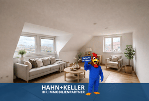 Dachgeschosscharm trifft Neckarblick - Lichtdurchflutete 2-Zimmer Wohnung mit perfekter Anbindung!
