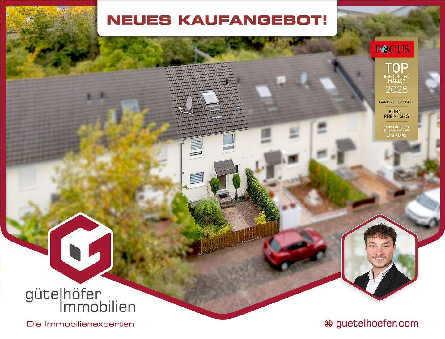 Junges Reihenmittelhaus mit Garten, Einbauküche und Kfz-Stellplatz in begehrter Lage von Tannenbusch – Bonn – Bild 1 von 9