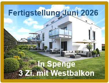 In Spenge: Barrierefreie 3 Zi. Whg. mit Süd- Westbalkon. Fertigstellung ab Juni 2026. – Bielefeld – Bild 1 von 4