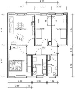 4-Zimmerwohnung in Engelsdorf – 4319 Leipzig – Vorschaubild 3