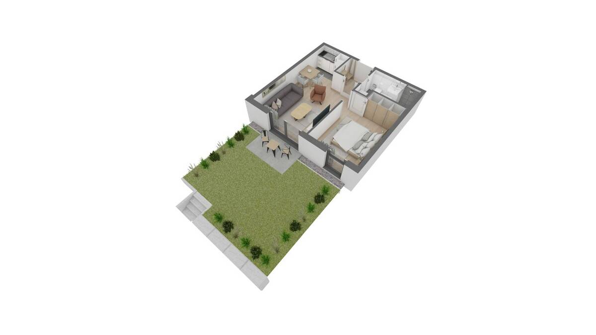 Attraktive 2 Zimmer-Wohnung im EG mit eigenem Garten – 63075 Offenbach am Main – Bild 1 von 5