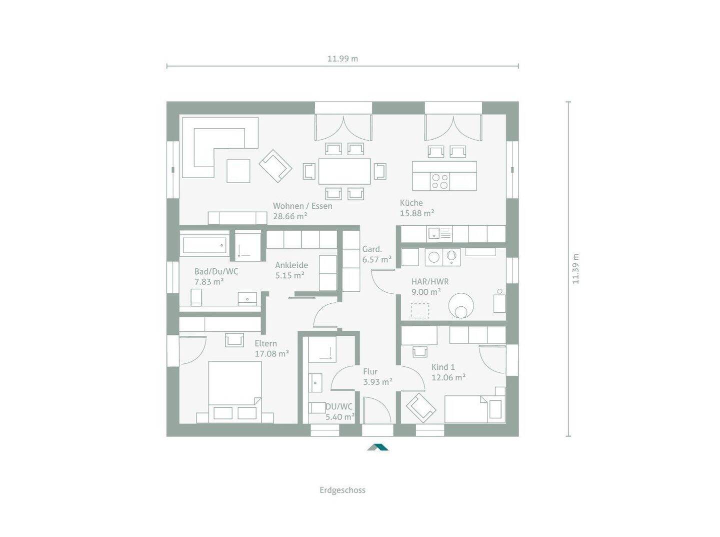 BUNGALOW von EINSTEINHAUS MASSIV & MODERN