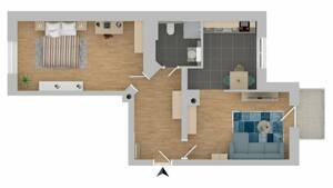 Helle 2-Zimmer-Wohnung mit Balkon in Dresden Striesen-Ost
