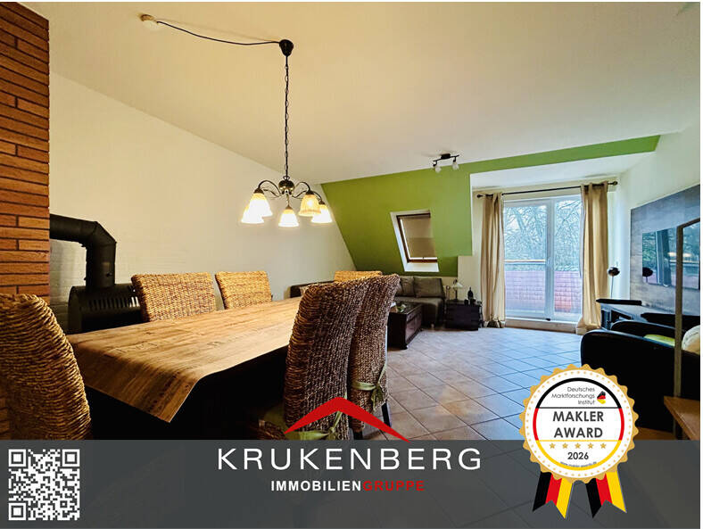 Maisonette mit Kamin, Balkon & Spitzboden - ideal für Eigennutzer oder Kapitalanleger