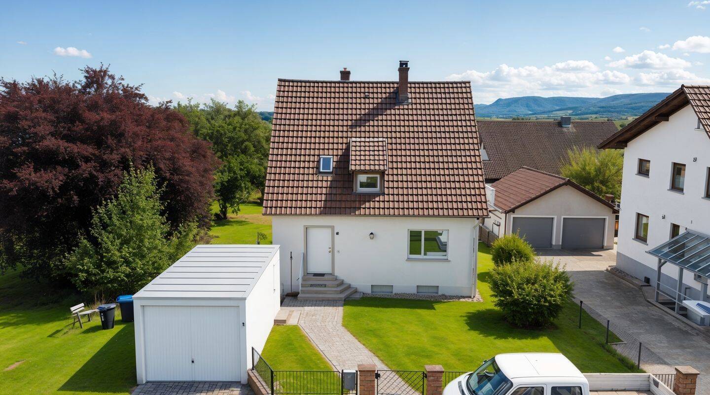 Zuhause für die Familie - gepflegtes Einfamilienhaus in naturnaher Umgebung mit großzügigem Garten – Zell unter Aichelberg – Bild 1 von 9