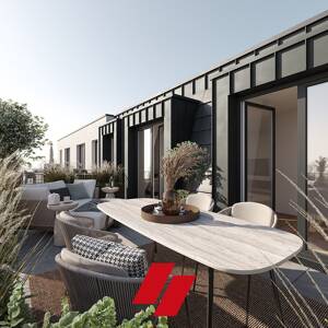Das Weserstadion fest im Blick: exklusives Neubau-Penthouse mit Dachterrasse