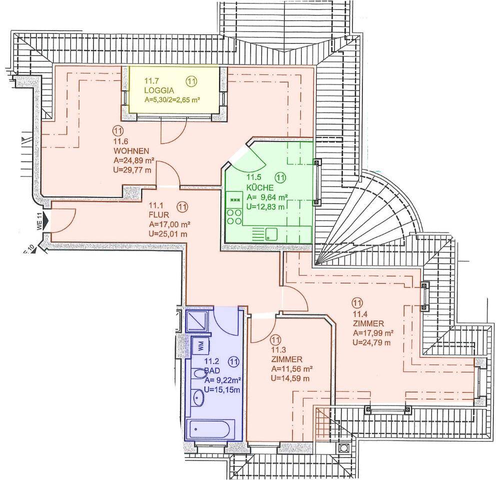 :-) +WOHNTRAUM IM DACH! EBK! 3-ZIMMER-WOHNUNG! +HOCHWERTIGE AUSSTATTUNG+GEPFLEGTES MFH+ – Leipzig – Vorschaubild 2