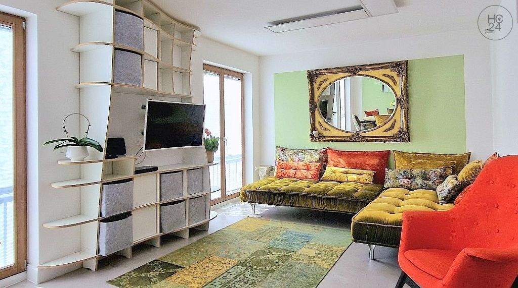 Exklusiv möblierte Wohnung mit Terrasse, Garten, Garage und WLAN in Erlangen