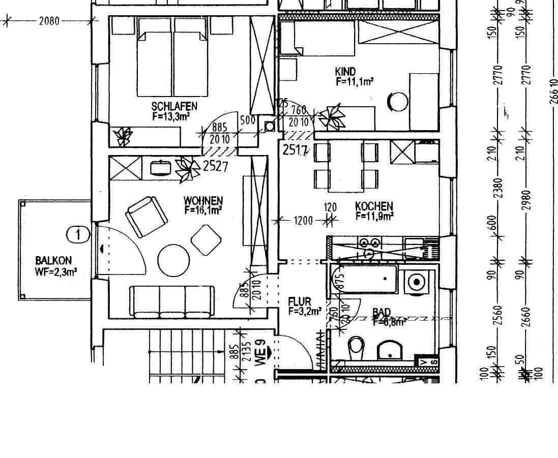 Hofer Str. **** Balkon, Wanne und Laminat **** – Chemnitz – Vorschaubild 2